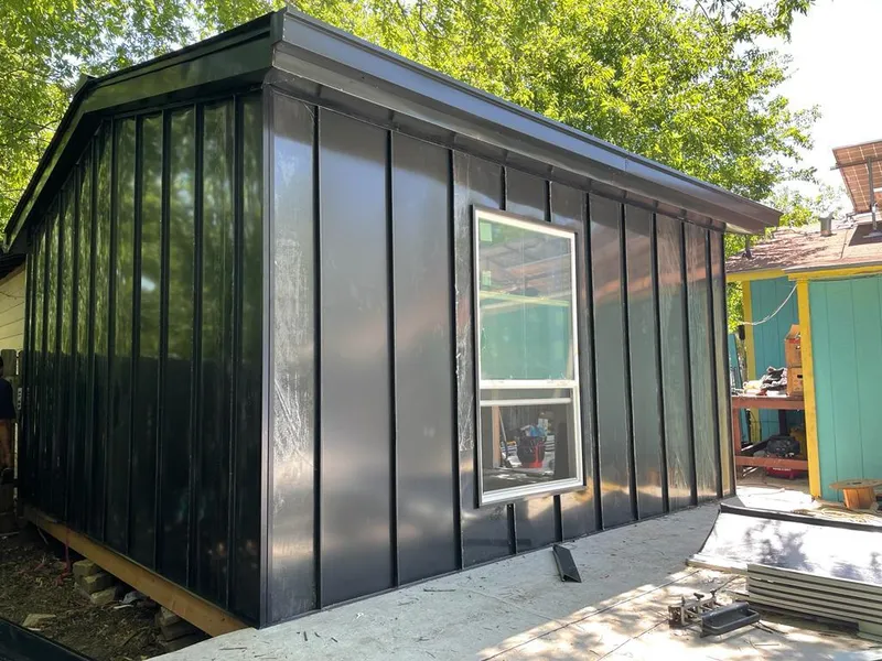 Black standing seam metal wall panels for Roof Inspection in New Philadelphia